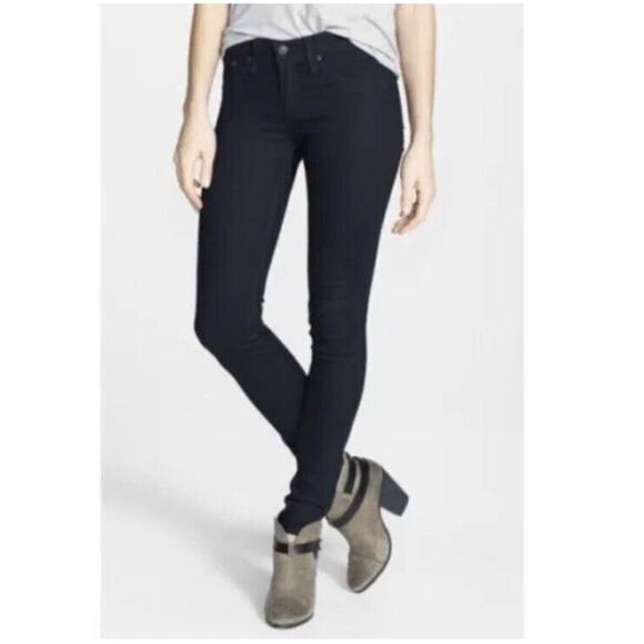 Rag & Bone Jeans Women’s 29 The Legging In Midnight Slim Dark Blue Skinny - Picture 1 of 11